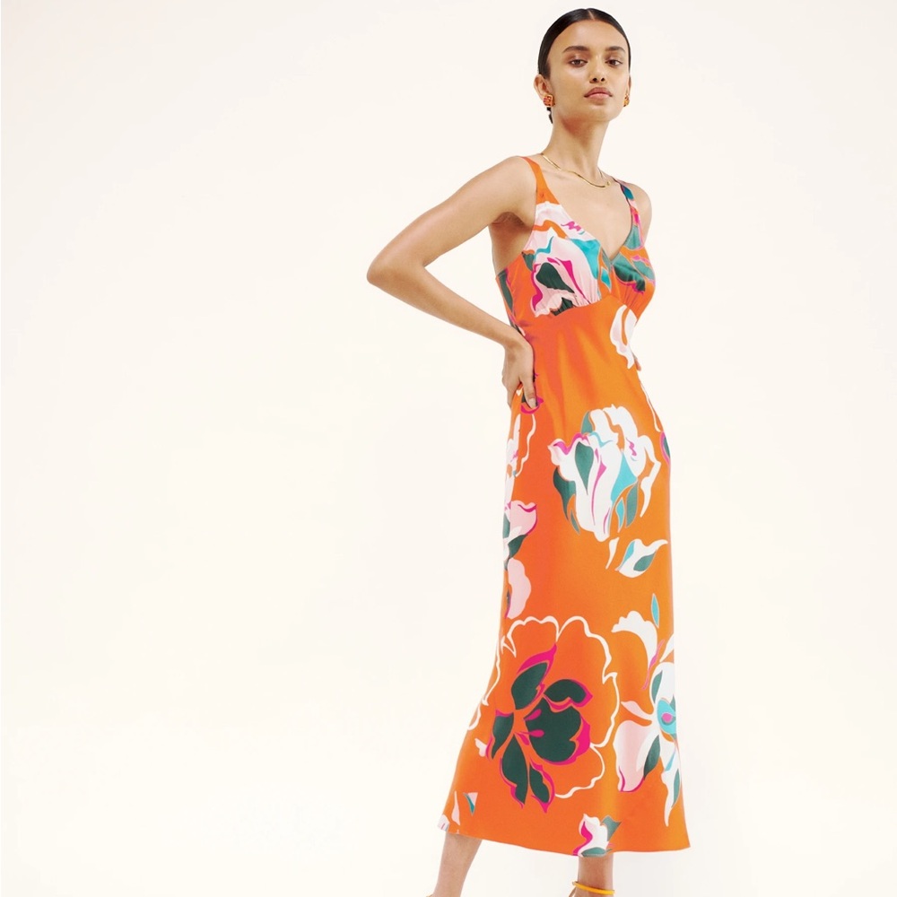 Reformation Daytona Silk Dress